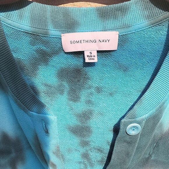 Something Navy Tie-Dye Romper - Picture 2 of 8